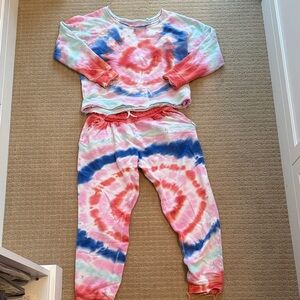Chaser Tie-Dye Sweatshirt and Sweatpants set size small